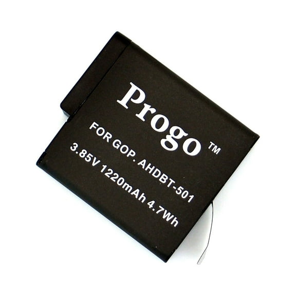 Progo® Replacement Battery for GoPro HERO5, HERO5 Black and GoPro AHDBT-501, AABAT-001, 601-10197-000 Battery