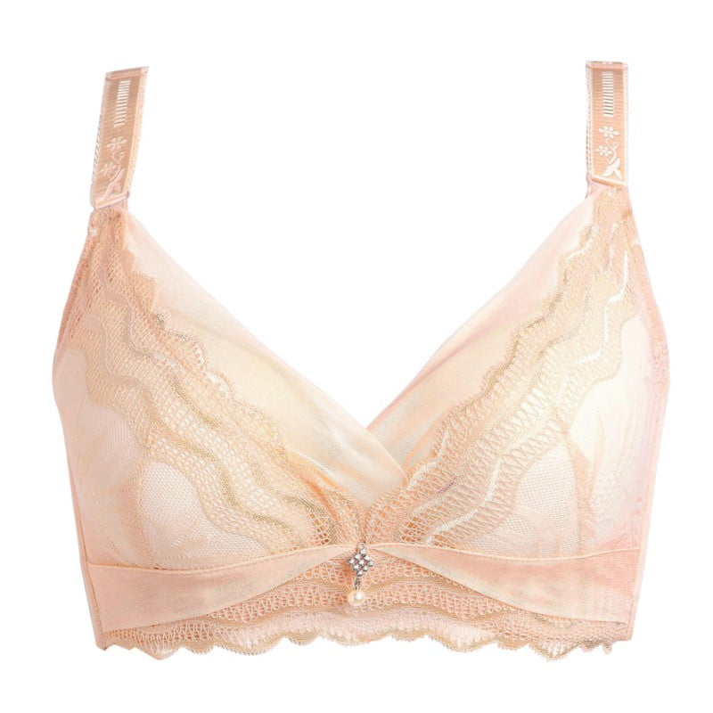 seamless lace bra