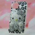 thumbnail image 3 of Funda protectora con diamantes de imitación para iPhone 14, 13 Pro Max, Xs, 8 plus, 7 dibujos animados, Hello Kitty 11, 15, 12, mujer, 3 of 5