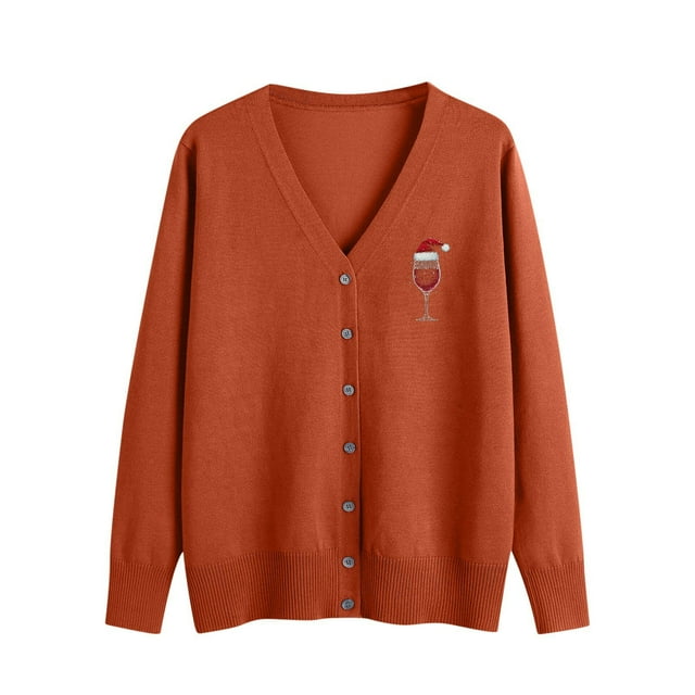 WRKEKC Cardigans pour Femmes Col en V Manches Longues Cardigan Tricoté Ouvert pour Superposition et Tenues Décontractées au Quotidien