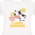 thumbnail image 4 of Inktastic I Love Farming- farm animals Boys or Girls Long Sleeve Baby Bodysuit, 4 of 5