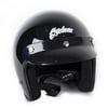 Cyclone Open Face Motorcycle Helmet DOT/ECE Approved - Gloss Black - X-Large