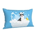 thumbnail image 2 of Kll Collie In Bathtub Pillow Covers Envelope Closure,Super Soft And Cozy Fuzzy Fleece Pillow Case Cover 20"X30", 2 of 8