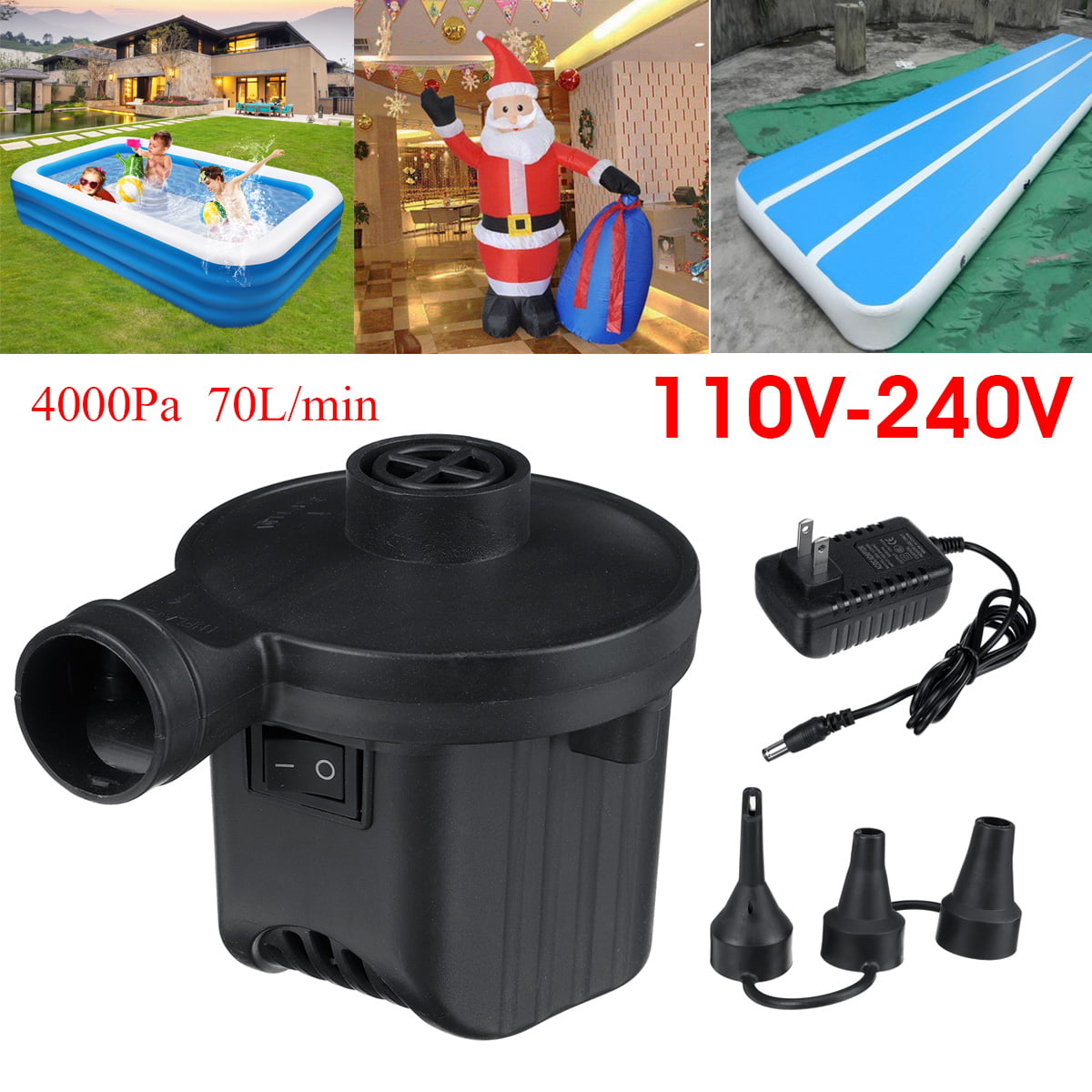 Portable Paddling pools Pump Inflatable Paddling Usb Charging Electric Outdoor Ultra-Light Pump for Camping Sports hinffinity Electric Air Pump