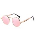 thumbnail image 2 of Gafas de sol estilo punk, gafas de sol personalizadas con patas de metal de primavera a la moda para hombre, gafas de sol reflectantes para mujer, 2 of 5