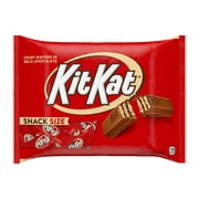 KIT KAT®, Milk Chocolate Wafer Snack Size Candy Bars, Individually Wrapped, 10.78 oz, Bag