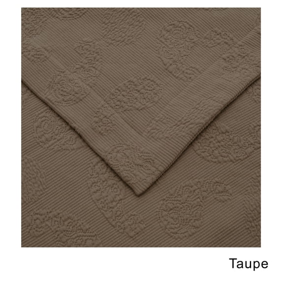 Superior Jacquard Matelasse Paisley Cotton Bedspread Set