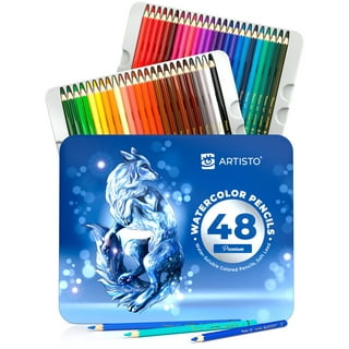 Premium Watercolor Pencils, Set of 72, Quality 3.5mm Soft Core Leads,  Water-soluble Pencils, Perfect for Beginner & Advanced Artists 