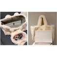 thumbnail image 5 of Bolso de mano esponjoso para mujer, bandolera de felpa, moda Otoño Invierno, piel sintética de lujo, bolso suave para niñas, bolso Hobo grande, 5 of 5