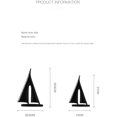 thumbnail image 3 of Modern and Simple Sailboat Small Decorations Resin Crafts Creativity Living Room Office Desktop Home Decorations Mini Sailing Boat Model -L, 3 of 8
