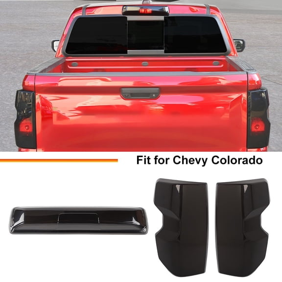 Rear High Brake Light Taillight Lamp Cover Accessories For Colorado 23 Smoked