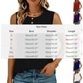 thumbnail image 2 of Womens Summer Tops Henley Shirt, Sleeveless Shirts for Women Casual Button Down Crewneck Tank Top Mothers Gifts, 2 of 5