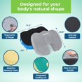 thumbnail image 4 of ® Gel Enhanced Seat Cushion for Long Sitting| Premium CertiPUR-US® Certified Memory Foam| Non-Flattening Office Chair Cushion for Tailbone Pain Relief, Sciatica & Back Support (Gray), 4 of 8