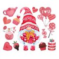 thumbnail image 1 of La ventana del feliz día de San valentse afera al corazón Gnomes calcalcalcalcalcalde de la pared decorextraíble para la boda casera, 1 of 2