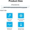 thumbnail image 2 of Gray - Hand Woven Single Rope Curtain Tiebacks - Type: Curtain ties and accessories (2 pieces), 2 of 5