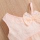 thumbnail image 4 of Vestido De Princesa Para NiñAs PequeñAs Vestido De Encaje Con Lazo Frontal Sin Mangas Con Un Hombro, 4 of 4