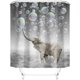thumbnail image 2 of Conjunto De Cortina De Baño Elefante Soplando Burbujas Jormftte WMZL-216-1, 2 of 6