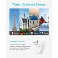 thumbnail image 4 of European Travel Plug Adapter USB C 15W,Anker International Power Plug with 2 AC Outlets, 2 USB C, and 1 USB A Port, Ideal for iPhone15, iPad Air, and More, Compact for Travel, Cruise (TUV Listed), 4 of 6
