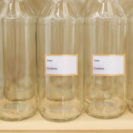 NICEXMAS Assorted Color Food Storage Jar Labels Removable Self Adhesive Stickers