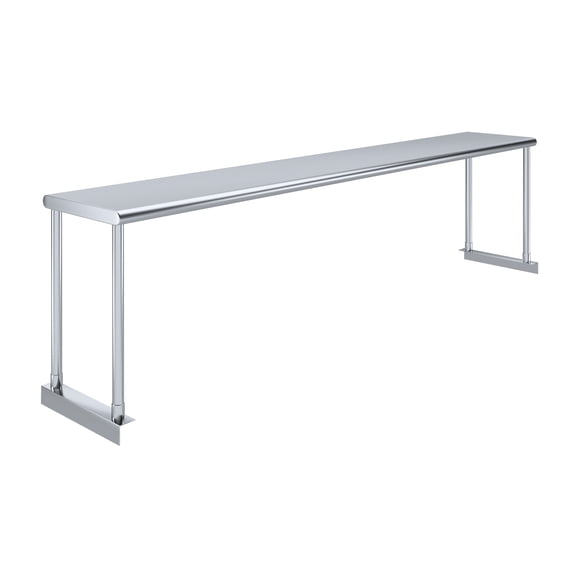 Stainless Steel Single Overshelf for 72 in. Long Prep Table. 12 in. Wide x 72 in. Long x 18 in. High.