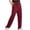 Wine, variant on Mens Cargo Sweatpants qolati Elastic Waistband Athletic Sport Joggers Casual Regular Fit Workout Gym Running Trousers with Pockets