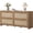 Reclaimed Caramel Oak, variant on Surmoby 4-Drawer Rattan Dresser, Reclaimed Caramel Oak, 60.83"W x 29.53"H x 17.7"D, Ball-Bearing Slides, Golden Handles, Boho Farmhouse Coastal Style for Bedroom Living Room Hallway