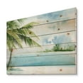 thumbnail image 2 of Designart 'Palm Beach Resort At Sunrise I' Nautical & Coastal Print on Natural Pine Wood, 2 of 5