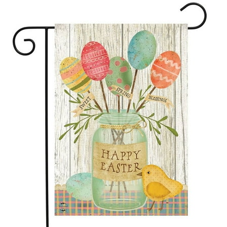Briarwood Lane Spring Egg Bouquet Easter Garden Flag