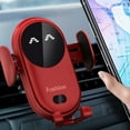 thumbnail image 4 of Cargador inalámbrico para automóvil Vhermosa inducción inteligente S11 Rojo con soporte de ventosa, 4 of 8
