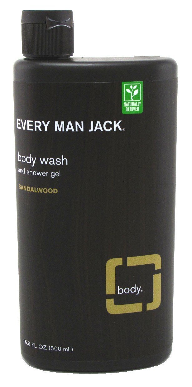 Every Man Jack Body Wash And Shower Gel 16.9 Ounce Sandalwood (499ml