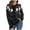 v#19Black96, variant on Rggeeun Sweaters for Women Halloween Sweater Ghost Graphic Dots Pattern Long Sleeve Button Down Crewneck Knitted Tops Outdoor Activities Basic,Black,L