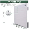 thumbnail image 3 of Eurmax Instant Sunwall for 8x8FT Pop up Canopy, 1 Pack Field Green Canopy Sidewall, 3 of 6