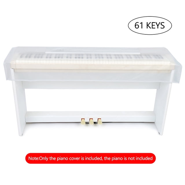 Housse de Piano Transparente Grind Arenaceous Clavier de Piano Numérique Housse Anti-Poussière et Imperméable