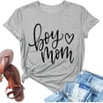 thumbnail image 4 of YDLCAFD T-Shirts pour Femmes Tendance Été Mode Féminine Haut Imprimé Col Rond Ample T-Shirt, 4 of 5