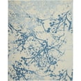 thumbnail image 2 of Nourison Bliss Modern Botanical Ivory/Blue 7'10" x 9'10" Area Rug, (8' x 10'), 2 of 6