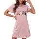 thumbnail image 1 of Camisón corto de talla grande para mujer, camisón de manga corta con estampado de pecho a la moda, camisón para mujer, 1 of 5