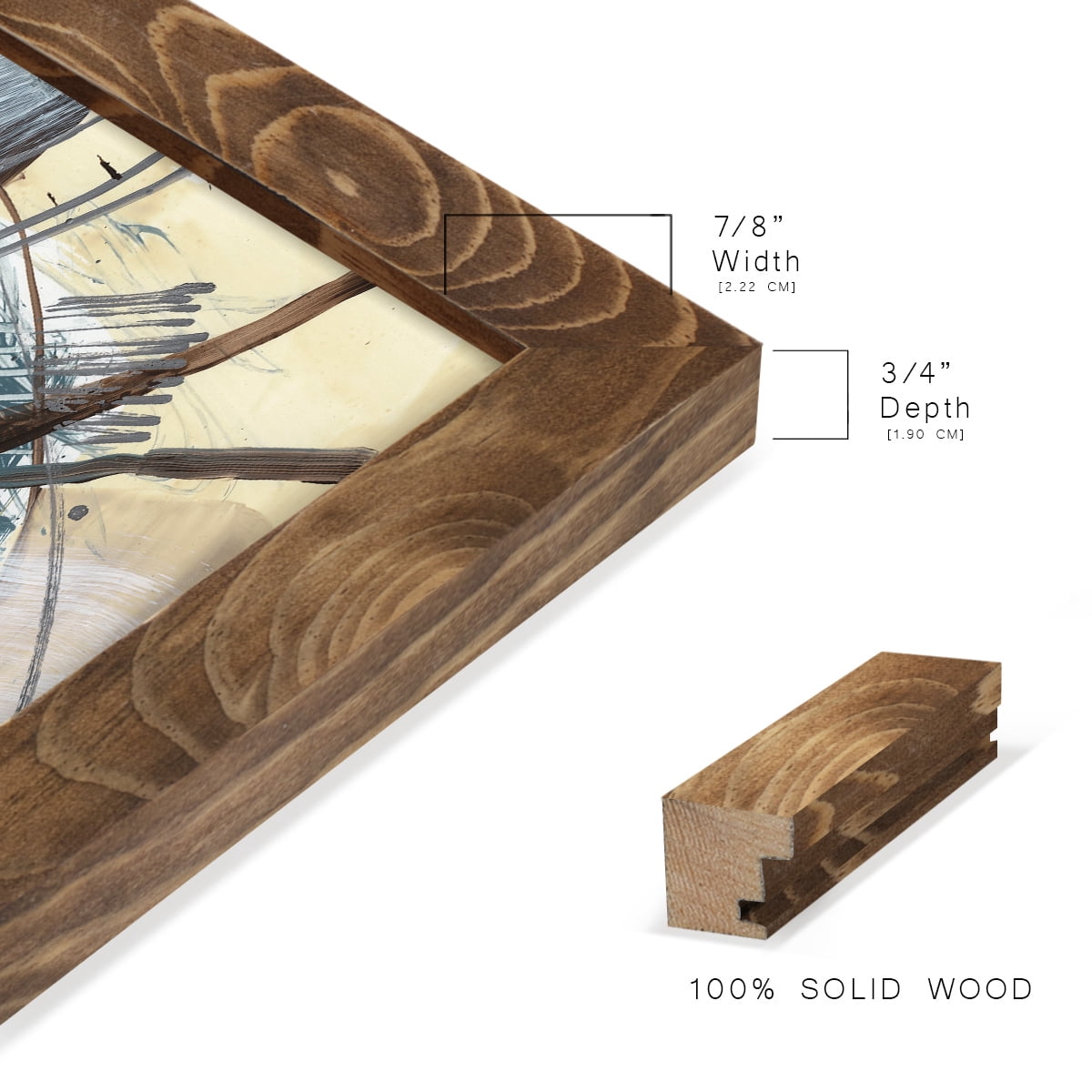 Winding Around II - Framed Print w/glass - Walnut