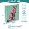 thumbnail image 3 of FORMRS 3 Ring Binder with Pockets 1.5" D-Rings Clip Board 200 Sheets Capacity, Pink Cheetah, 3 of 8