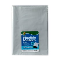 Duck Reuseable Self-Seal Poly Flexible Mailer, 14.25" x 18.75", White, 5 Pack