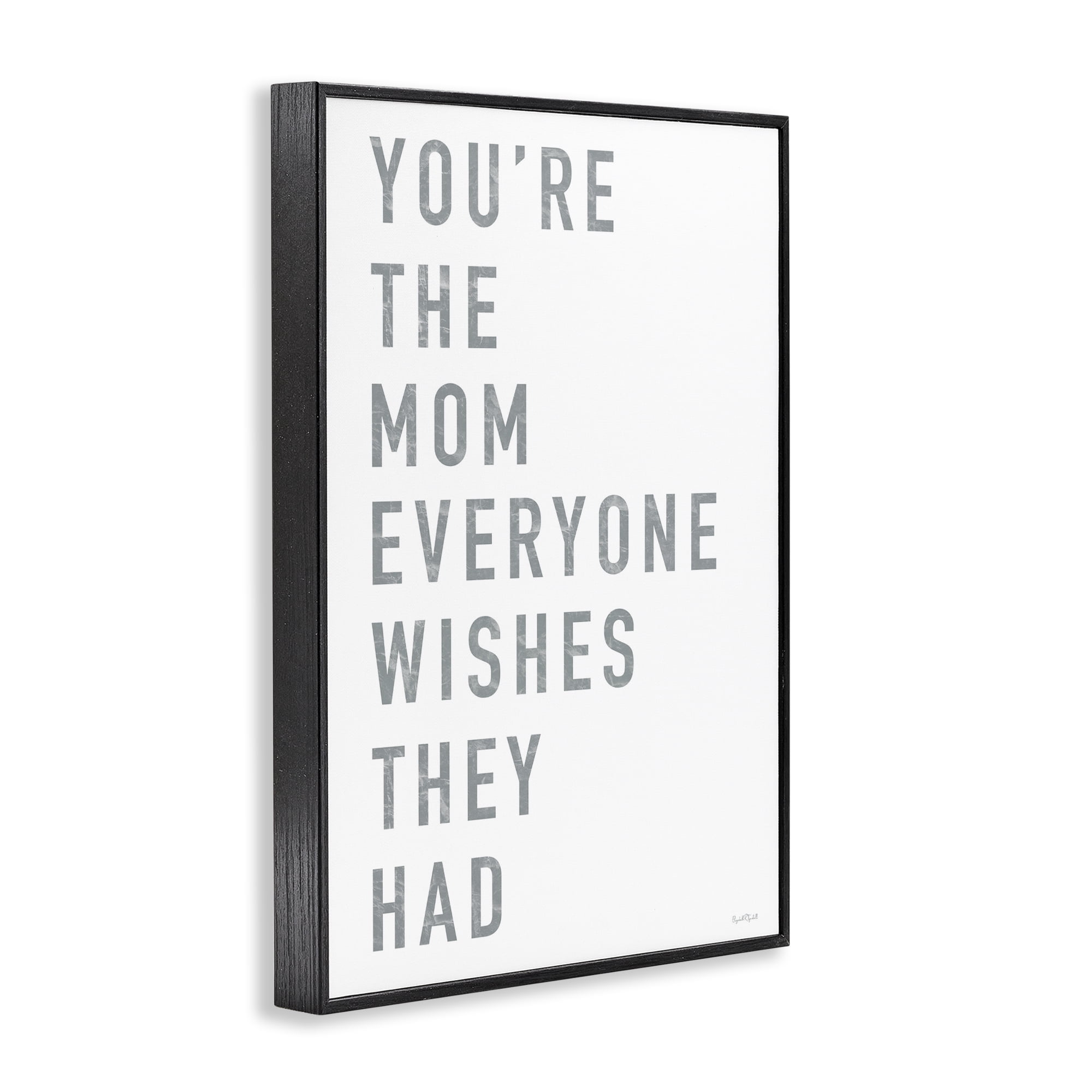 Stupell Industries Mother Appreciation Quote Black Framed Giclee Art, design by Elizabeth Tyndall