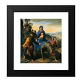 thumbnail image 2 of Julius Schnorr Von Carolsfeld 20x21 Black Modern Framed Museum Art Print Titled - The Flight into Egypt (1828), 2 of 5