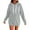 Grey, variant on Sweatshirt for Women Women's Solid Color Sweatshirt Women's Zip Up Hoodie Soft Cozy Pullover Long Sleeve Casual Sweatshirt With Pocket For Outdoor Fall Winter Comfort