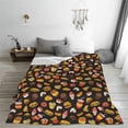 thumbnail image 5 of Pofeuu Burger Fries Print Ultra-Soft Micro Fleece Blanket,for Bed Or Sofa,All Season Throw Blankets Flannel Blanket-60"x50", 5 of 7