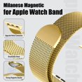 thumbnail image 3 of Bxuxohs Correa De Malla Milanesa Compatible Con Apple Watch Band 42 Mm, 41 Mm, 40 Mm, 38 Mm, Correa Magnética De Metal De Acero Inoxidable Para Hombres Y Mujeres Para Iwatch Series 11/10/9/8/7/6/5/4/3, 3 of 5