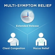Equate 12 Hour Mucus ER Guaifenesin Extended-Release Tablets, 600 mg, 20 Count, Compare to Mucinex® Active Ingredient
