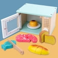 thumbnail image 3 of Macaron, juguetes de para microondas, de simulación para bebés, utensilios para de aprendizaje educativo, juguetes de cocina, CUTICAT Juguetes de simulación de microondas, 3 of 6