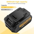 thumbnail image 5 of For DEWALT DCB206-2 20 Volt Max XR 6.0AH Lithium Ion Premium Battery, 5 of 11