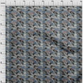 thumbnail image 4 of oneOone Silk Tabby Brown Fabric Travel Craft Projects Decor Fabric Printed By The Yard 42 Inch Wide, 4 of 5