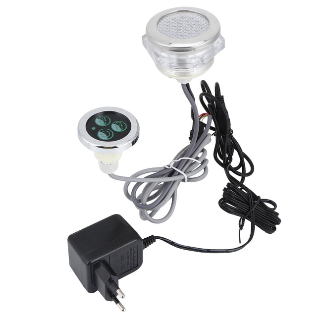 Luz Para Piscina, Lámpara LED De Acero Inoxidable Y Materiales Plásticos De Alta Con Controlador, Luz Subacuática De 12 V Para Fuentes, Jacuzzi, Paisajes De Estanques De