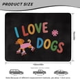 thumbnail image 7 of COEQINE Cargo Liner for SUV, Durable Rear Trunk Liner Heavy Duty Cargo Mat Back Seat Cover Protector Fashion Car Accessories Decor, 29" x 39", I Love Dogs, 7 of 7